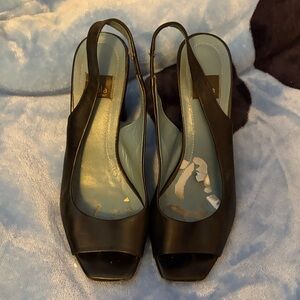 Elegant Black Slingback Heels